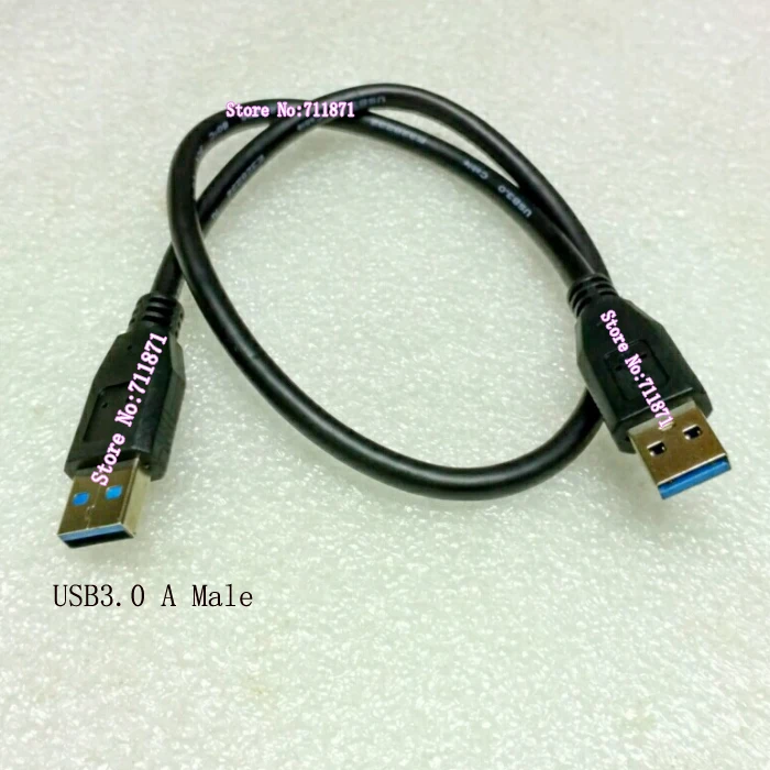 50 см мужской USB3.0 кабель 0 5 м USB3 USB 3 Мужской удлинитель V3.0 линия Высокоскоростной к