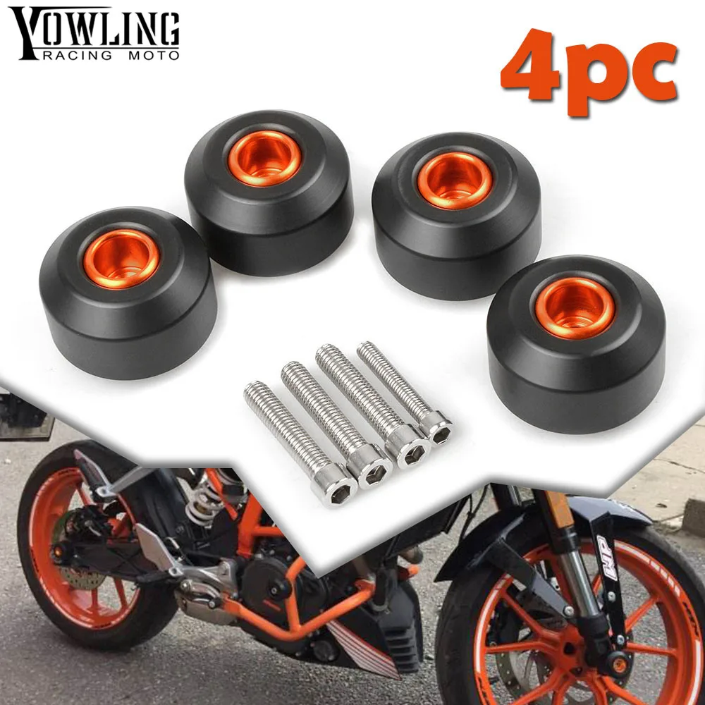 

Motor Frame Slider For KTM Duke 125 200 390 Front and Rear Fork Wheel Frame Slider Crash Pads Falling Protection 1990-2016 2018