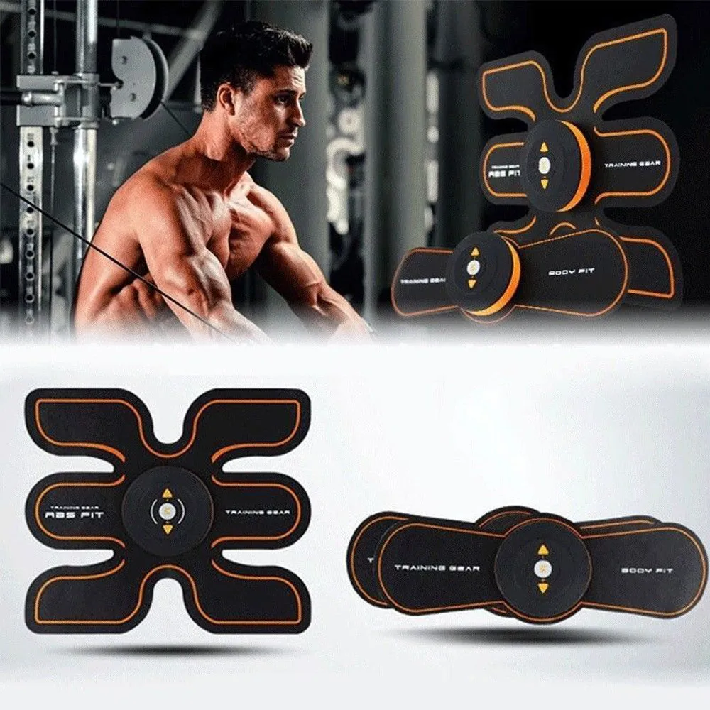 EMS Muscle ABS Fit Training Gear Abdominal Body Home Exercise Shape Fitness Set Stimulator Massage Abs Kit 2019 | Спорт и