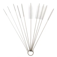 Белый 10 шт Бытовая бутылка щетка для чистки труб комплект дома инструмент для чистки кухни