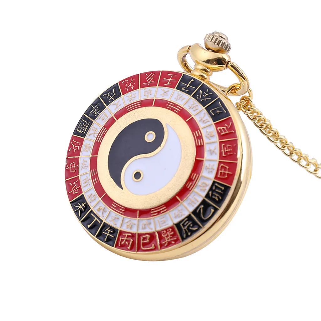 Винтажные карманные часы в китайском стиле с надписью для сплетен, карманные часы для мужчин и женщин, подарок для детей, часы с ожерельем