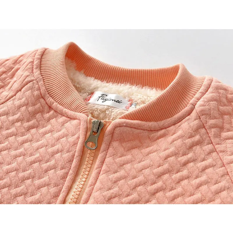 Хлопковая плотная куртка для новорожденных мальчиков и девочек, осенняя модная верхняя одежда детская одежда, пальто для малышей, одежда От 0 до 3 лет
