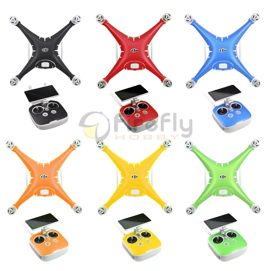

Carbon Fiber Graphic Stickers Carbon Skin for DJI Phantom 4 PRO & 4 PRO+ V2.0