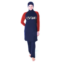 Большие размеры мусульманская одежда для плавания женская Буркини мусульманская одежда для плавания для взрослых Арабская одежда для плавания дышащая пляжная одежда