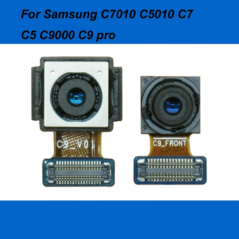 

YKaiserin Original Front small / Rear Back Big Camera Module Flex Cable Ribbon For Samsung C7010 C5010 C7 C5 C9000 C9 pro Parts