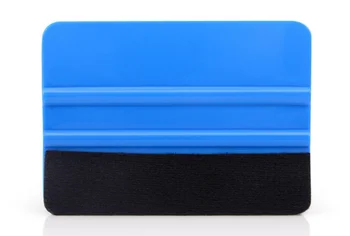 

by DHL or Fedex 500pcs Car Vinyl Film wrapping tools Blue Scraper squeegee with felt edge size Car Styling Stickers Accessories