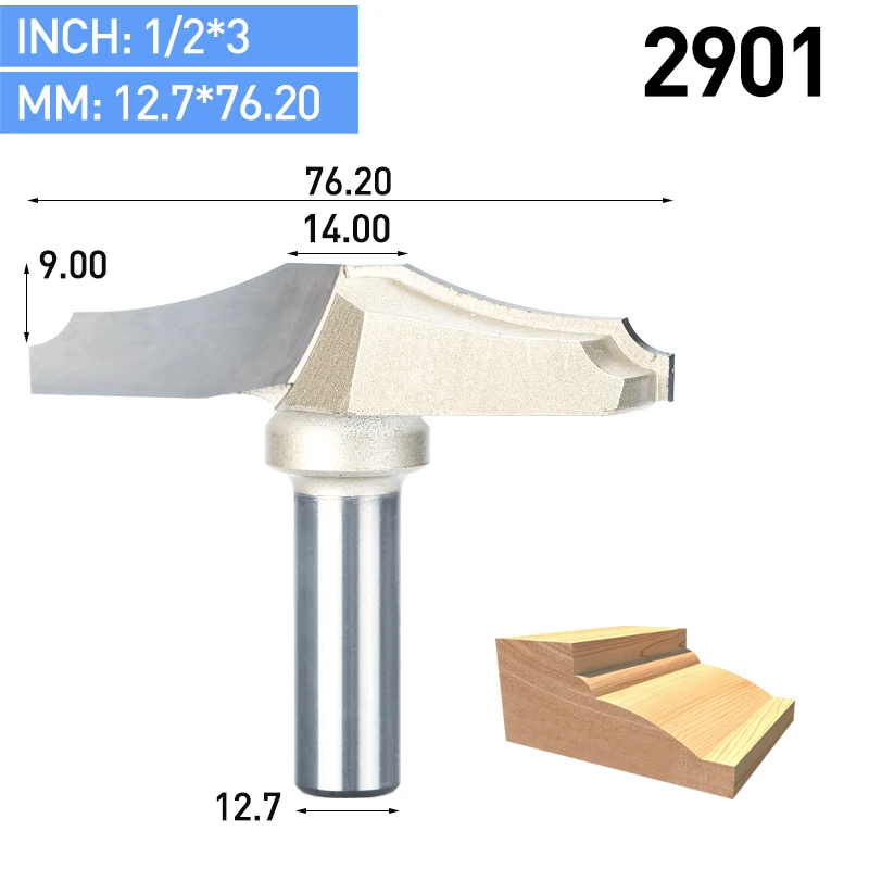 HUHAO 1 шт. 1/" 1/4" хвостовик триммерные фрезы для дерева, карбида вольфрама, деревообработки, гравировки, концевые инструменты для твердой древесины, МДФ - Длина режущей кромки: 2901