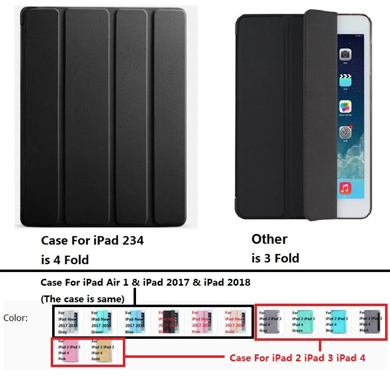 Защитный чехол из ТПУ для нового iPad 9 7 2017 2018 2 3 4|case for ipad|for ipadcase ipad |