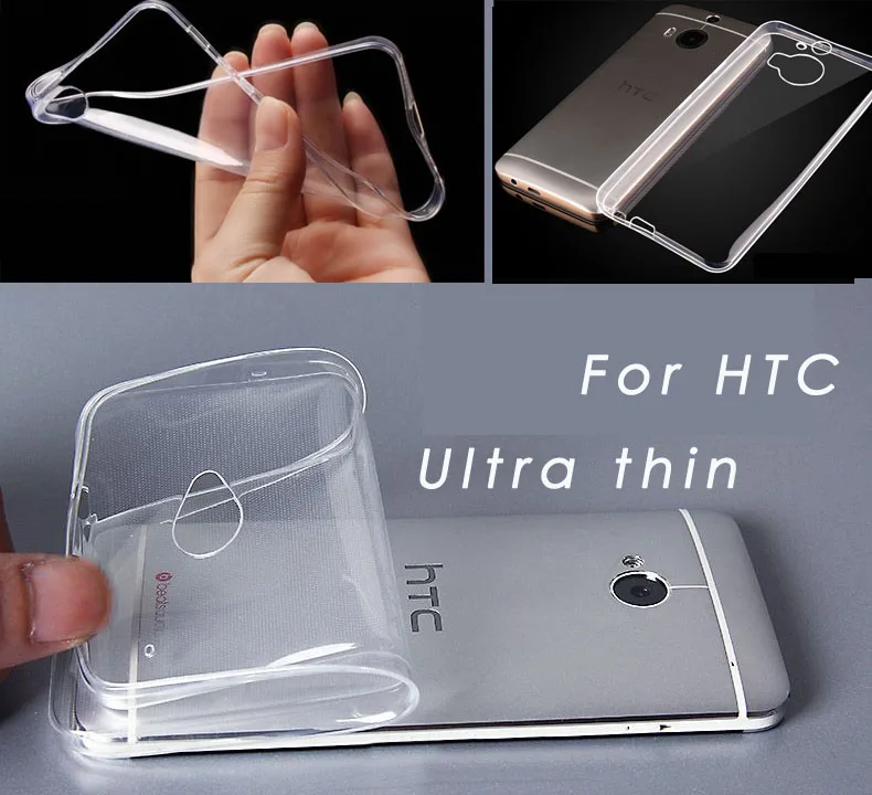 Для HTC Desire 12/12 Plus/12S/One M10/X9/X10/U Ultra/U Play/U11 тонкий прозрачный мягкий силиконовый чехол