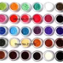 Новые 30 цветов Тени для век порошок пигмент Красочные Минеральные тени для век макияж 03 W