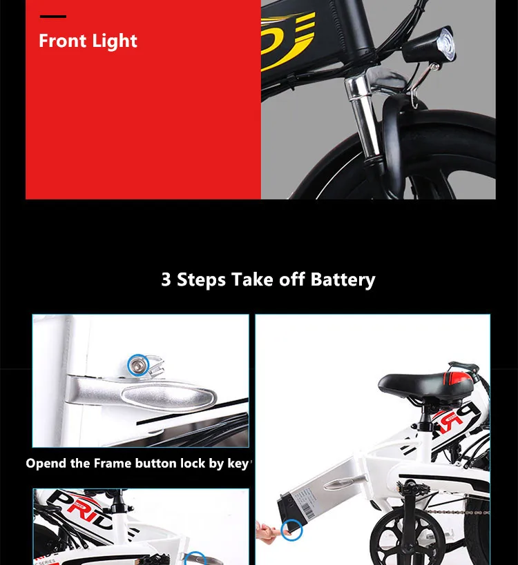 Clearance New Aluminum Alloy frame 20 inch electric bike SHIMAN0 folding mini ebike 200W lithium battery Hydraulic Brake electric bicycle 14