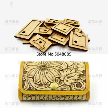 

Japan Steel Blade DIY Leather Craft Business Card Bag Holder Small Wallet Die Cutter Cutting Knife Mould Hand Punch Tool