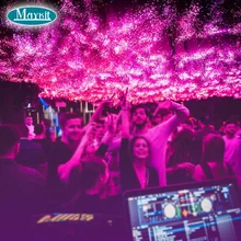 Maykit музыкальный светящийся облачный волоконно-оптический светильник с 32 Вт RGBW светодиодный светильник источник волоконного кабеля для бара клуба облачный аудио светильник