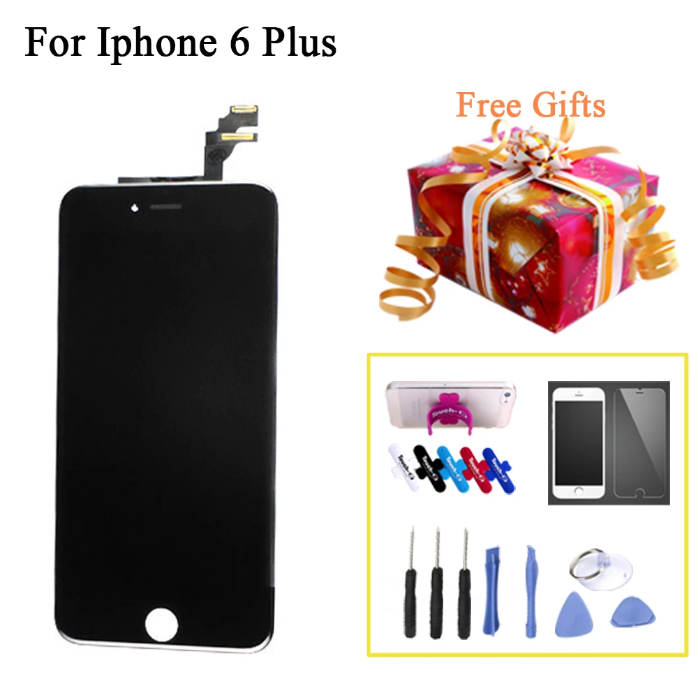 

2pcs For Iphone 6Plus LCD Complete Screen Display with Touch Screen Digitizer Assembly No Dead Pixel For iPhone 6 plus 5.5inch