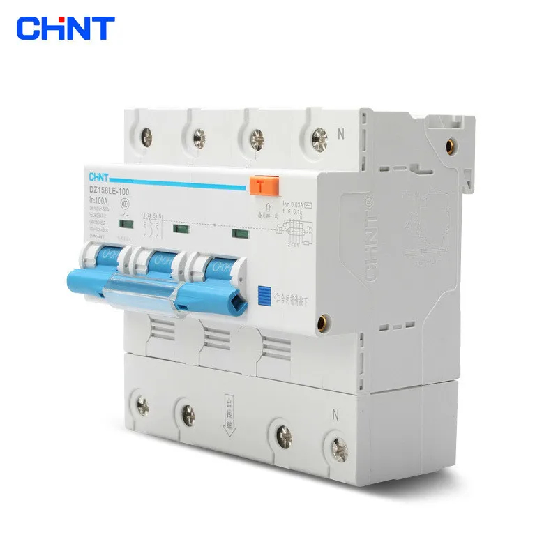 

CHNT DZ158LE 3P+N 100A High - Power Home With Leakage Circuit Breaker Air Switch