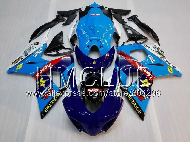 Обтекатель для SUZUKI GSX-R1000 GSXR 1000 синий белый 09, 10, 11, 12, 13, 15 36HM. 25 GSX R1000 K9 GSXR1000 2009 2010 2011 2012 - Цвет: No. 20 Not race