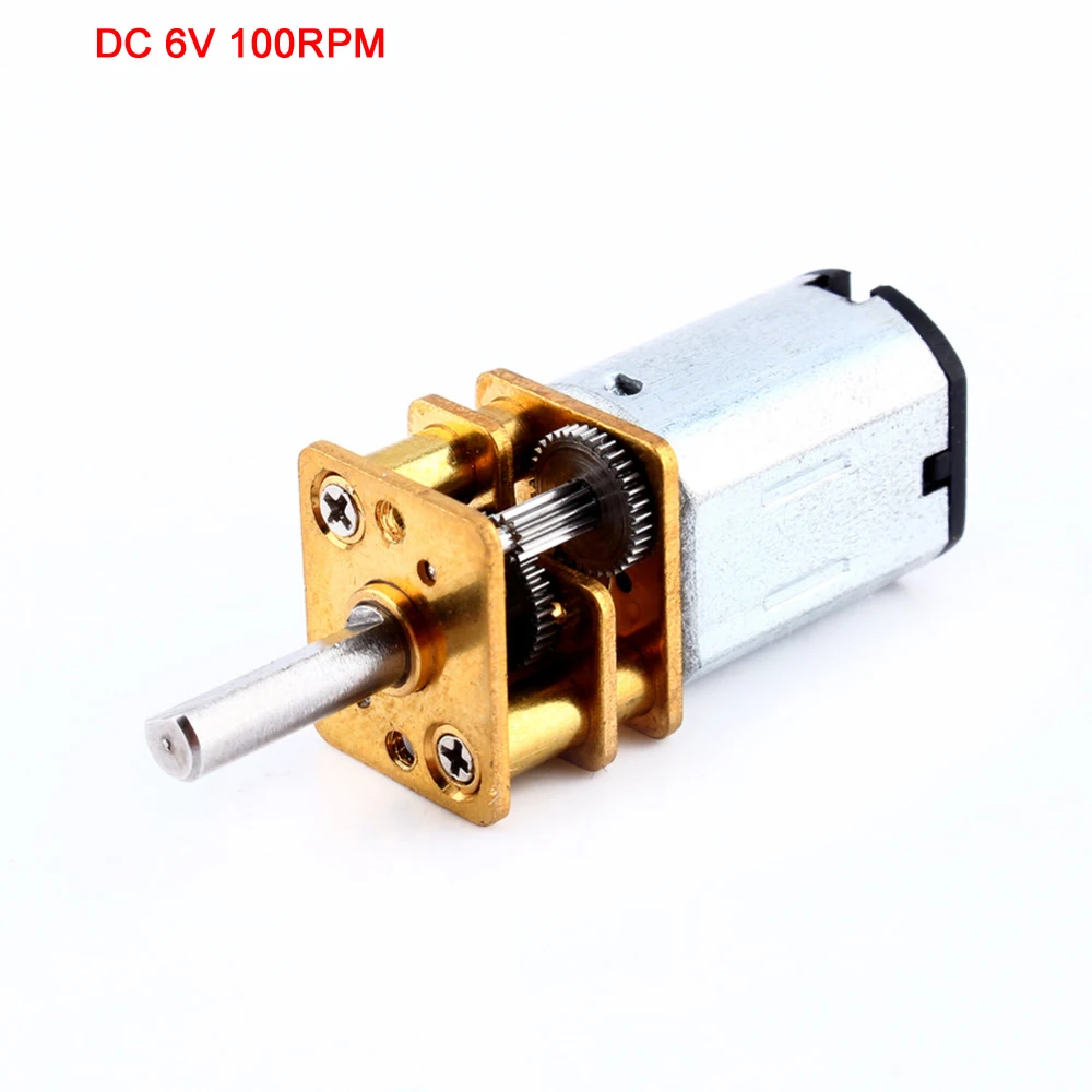

Electric Reduction Gear Motor 12GA DC 6V 100RPM Miniature Metal Gearbox for RC robot model Toy DIY engine Camera motor