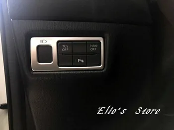 

1PCS ABS Matte Interior Headlight Headlamp Switch Button Cover Trim For Mazda CX-3 CX3 2015 2016 2017 2018