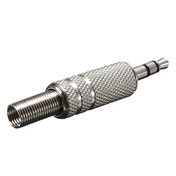 

Promotion! 3.5 mm 3 male poles reparation Headphones Audio Jack Plug Connector solder Cover Silver