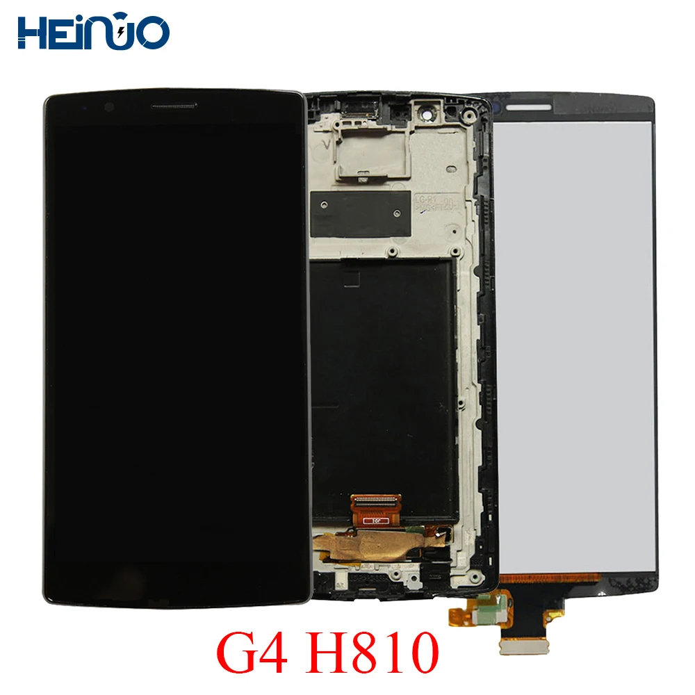 

Single SIM ORIGINAL tela for LG G4 H815 Display LCD Touch Screen with Frame Replacment H810 H811 H815 Screen Display for LG G4
