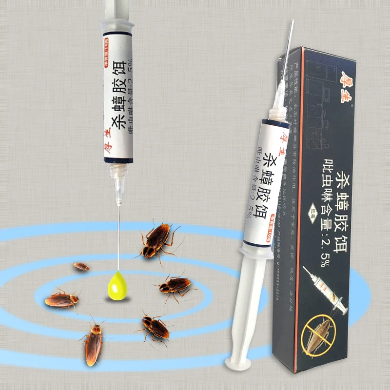 

5pcs Serial kill cockroach repellent from cockroaches Special effects cockroach gel Syringe loaded Easy to use Lasting effect