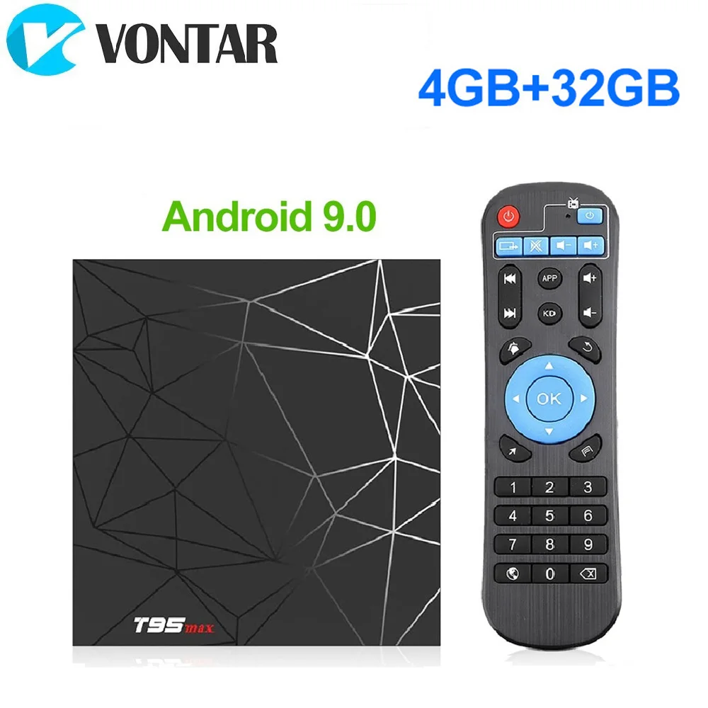 T95MAX Android 9,0 ТВ приставка Allwinner H6 Четырехъядерный 4 ГБ ОЗУ 64 Гб ПЗУ 2G/16G H.265 6K медиаплеер T95 MAX 2,4G Wifi телеприставка - Цвет: 4G32G