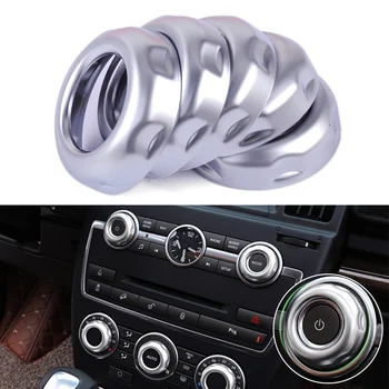

DWCX 5pcs Dashboard Console Air Condition Switch Button Ring Cover Trim Fit For Land Rover Freelander 2 LR2 2013 2014 2015
