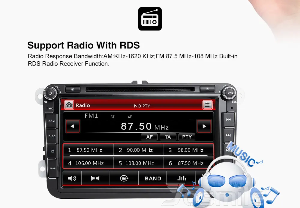 Clearance Josmile 2 Din Car DVD Player For VW Volkswagen Passat b6 b7 Skoda Octavia Superb 2 T5 Golf 5 Polo Seat leon Radio GPS Navigation 3