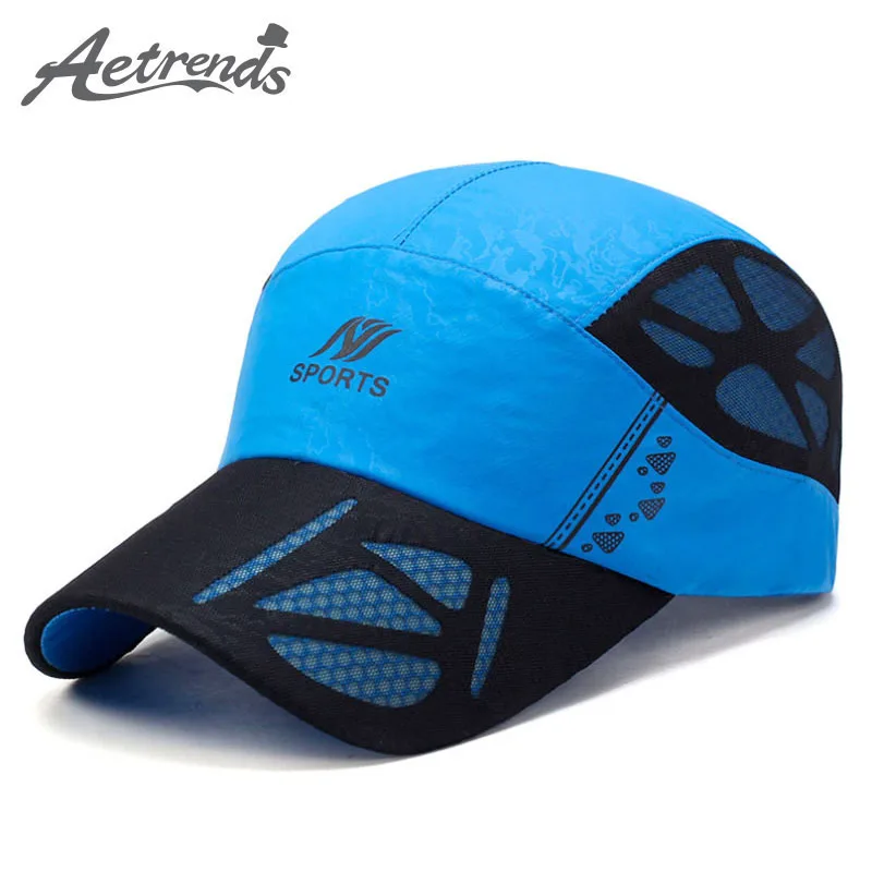 [AETRENDS] Летняя мужская бейсболка, дышащие быстросохнущие сетчатые шапки, женские солнцезащитные кепки, Z-5075
