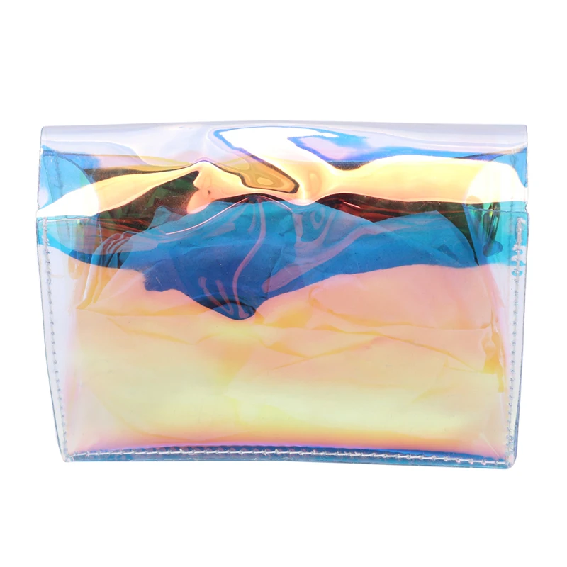 Женская прозрачная сумка из прозрачного ПВХ Желе маленькая сумка-мессенджер Лазерная голографическая сумка на плечо Женская Леди