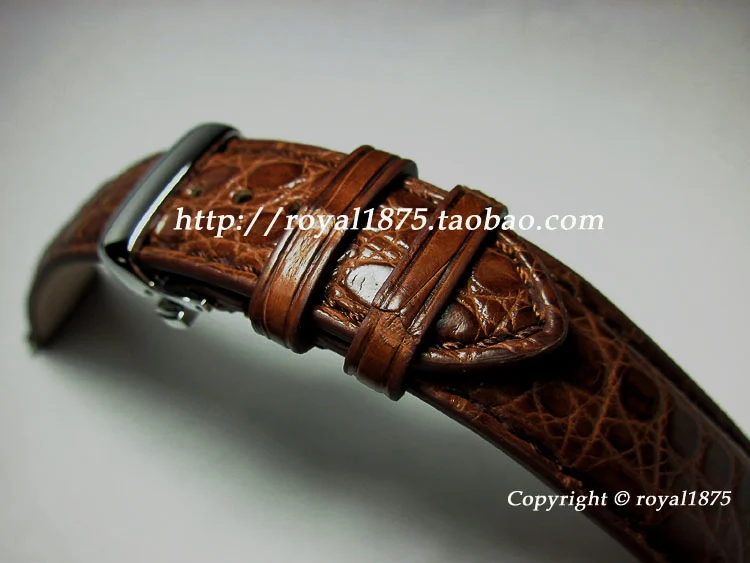 18, 19, 20, 21, 22 мм, ремешки из натуральной крокодиловой кожи с бабочкой и пряжкой, роскошные высококлассные мужские Брендовые Часы ручной работы