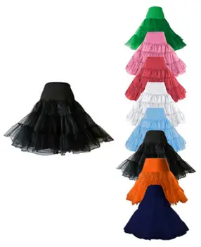 

Free shipping 26" 50s Retro Underskirt Swing Vintage Petticoat Fancy Net Skirt Rockabilly Tutu many colors