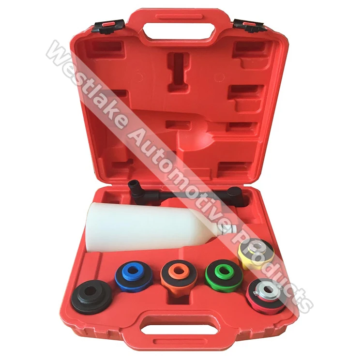 8PCS Oil Funnel Tool Universal Oil Filling System Set with Adaptors 2