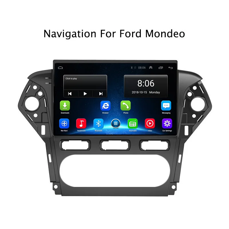 

NAVITOPIA 10.1inch 4G LTE WIFI Head Unit for Ford Mondeo 2011 2012 2013 Android 6.0 2G+32G Car DVD Multimedia GPS Navigation