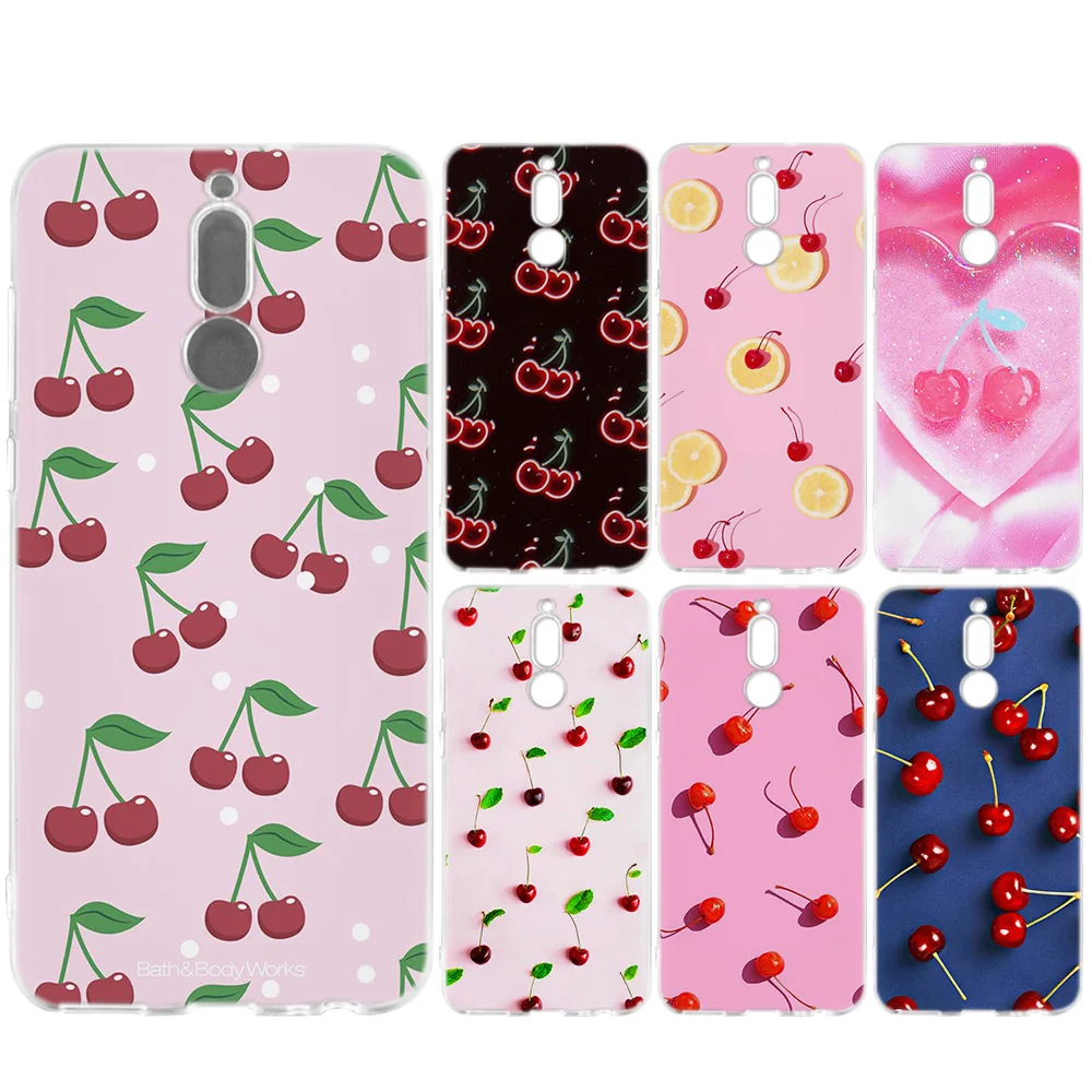 

Pink Cherries Pattern Silicone Soft Case Coque Fundas for Huawei P Smart Plus 2019 P Smart Z Mate20 Mate10 Lite Pro Enjoy 9S 9E