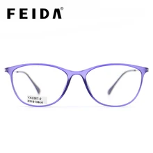 FEIDA красных глаз очки оправы для очков Для женщин прозрачный TR90 оправа с линзами при миопии для Для женщин очки полноразмерная оправа прозрачные очки «кошачий глаз»