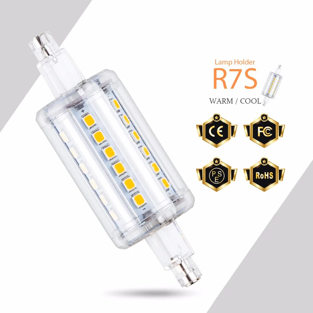 

LED Lamp Tube R7S LED Bulb 118mm Corn Bulb 78mm Horizontal Plug Lights 5W 10W 12W 15W Lampada LED Lighting 135mm 189mm AC85-265V