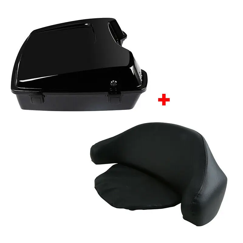 

Motorcycle Razor Tour Pak Trunk Wrap Backrest For Harley Touring Road King Electra Gilde Street Road Glide 1997-2013 2012