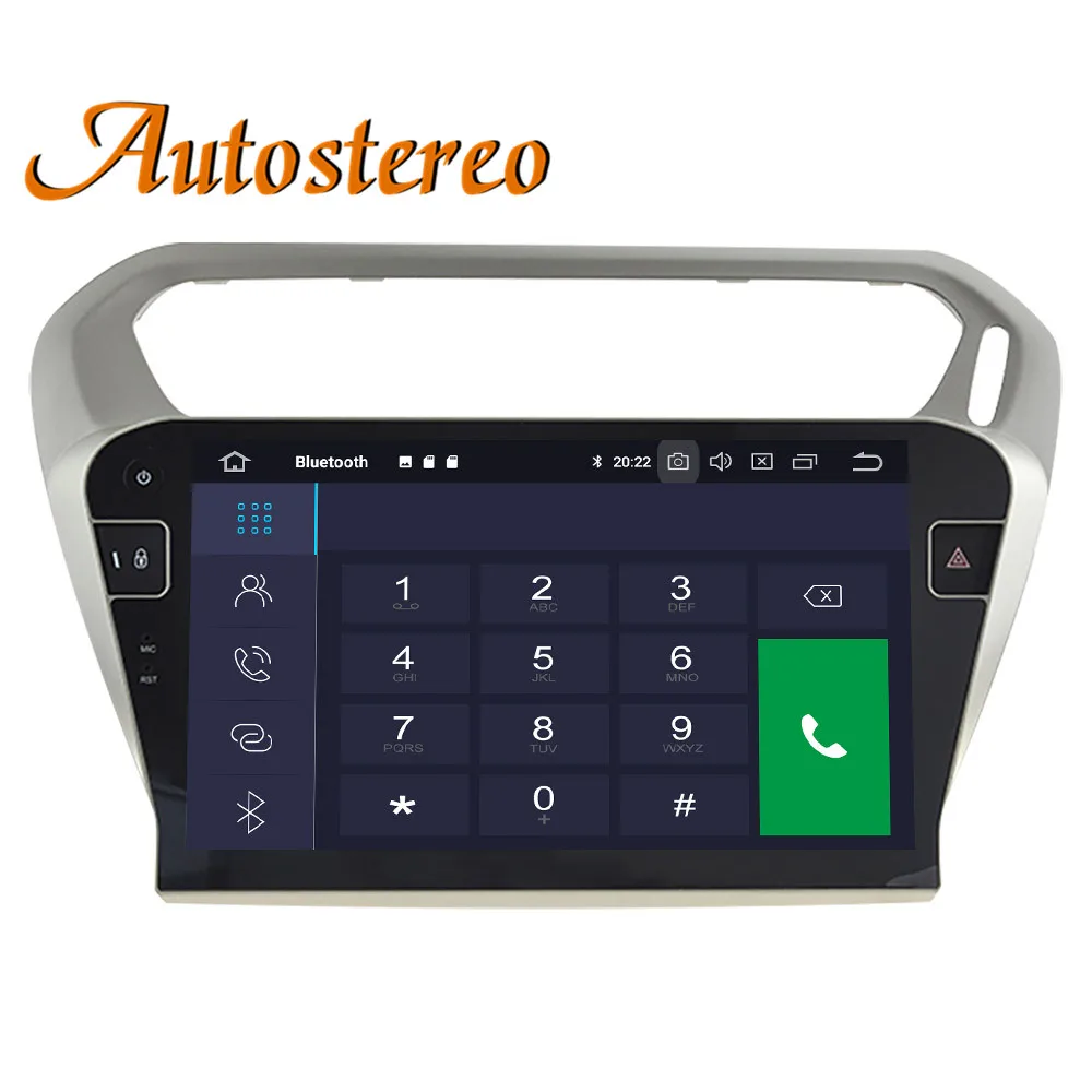 Perfect Android 9 car GPS navigation multimedia For PEUGEOT 301 For Citroen Elysee 2014+ radio tape recorder auto stereo no DVD player 8