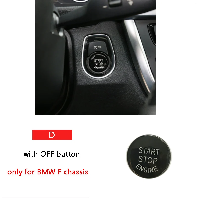 

Car Engine Start Stop Button Switch Cover For BMW F Chassis F10 F11 F12 F15 F16 F20 F21 F22 F23 F25 F30 F31 F32 F34 F48 G30 G11