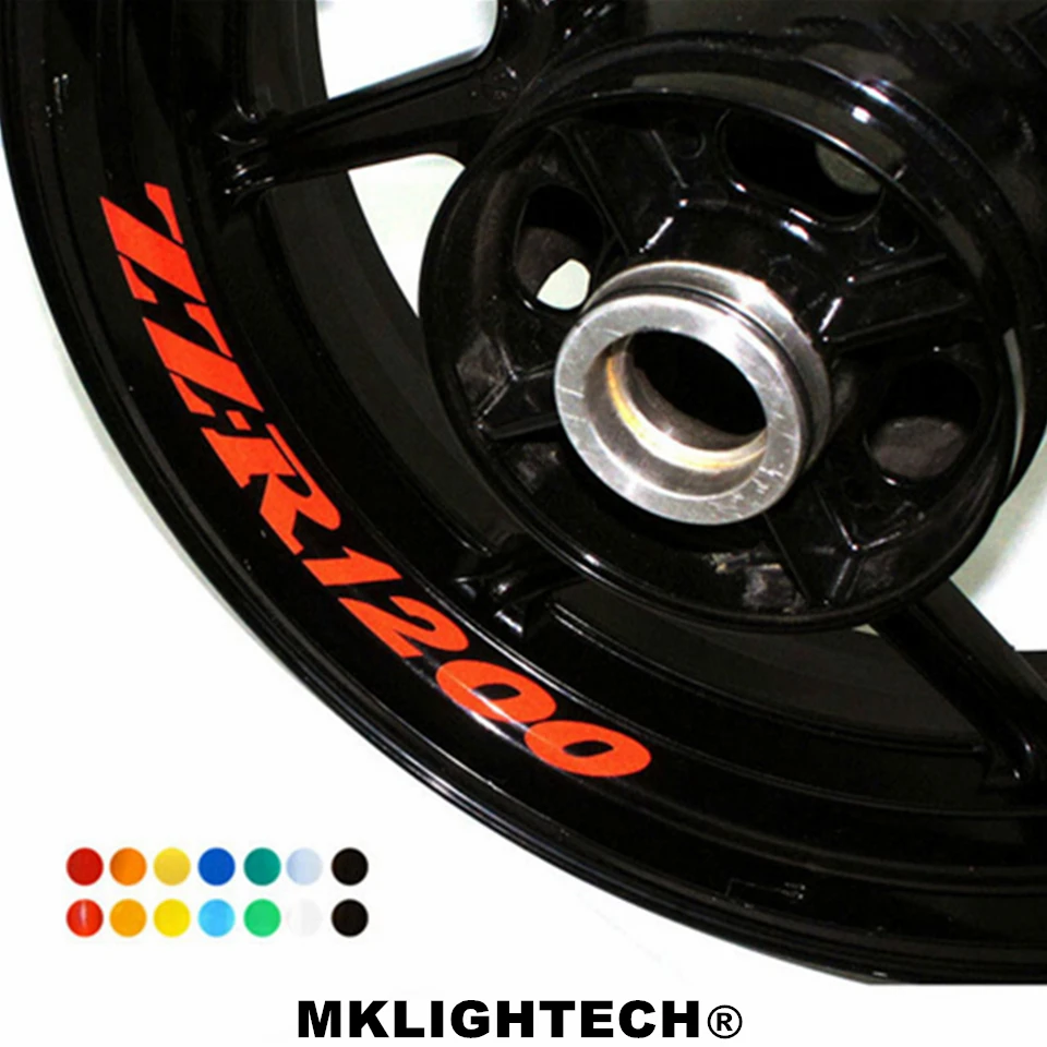 

k-sharp 8 X CUSTOM INNER RIM DECALS WHEEL Reflective STICKERS STRIPES FIT KAWASAKI ZZ-R 1200