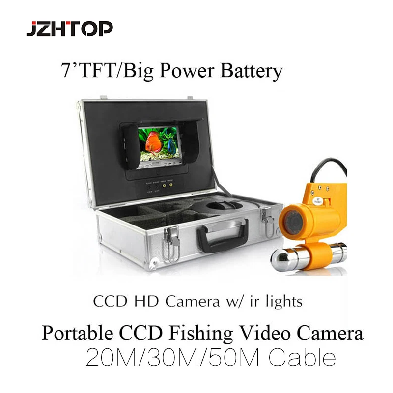 Portable 20m Underwater CCTV camera Sea Lake Fishing camera IR