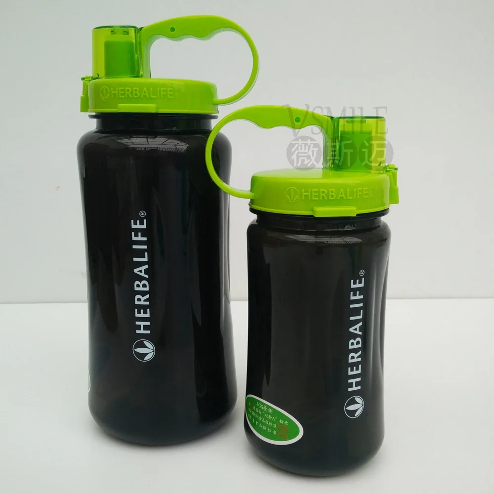 2000 мл большая емкость спортивная пластиковая бутылка для воды Сывороточный Протеин шейкер питье для путешествий добавки herbalife бутылка для воды - Цвет: black2