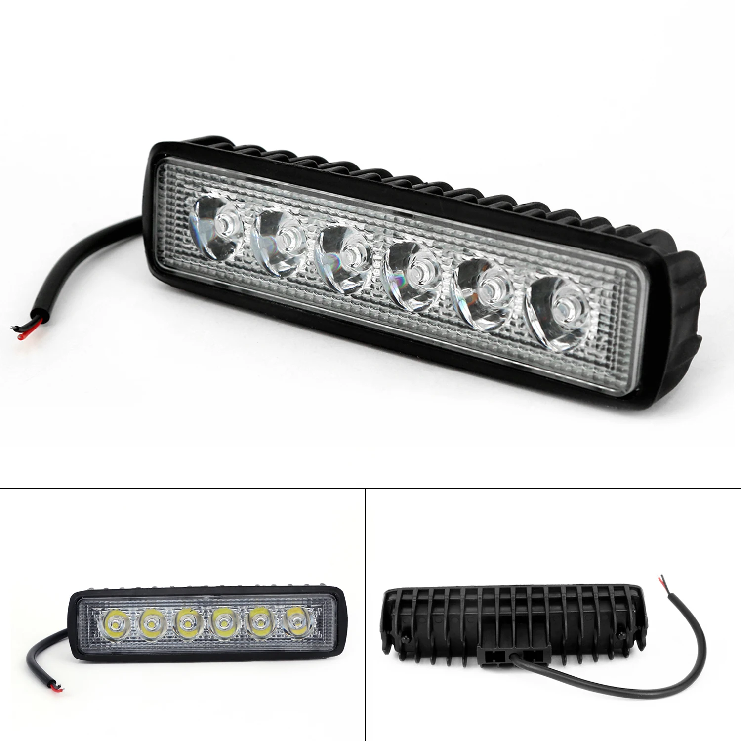 18 Вт 6LED дневные ходовые точечные лучи работы бар светильник s внедорожный внедорожник 4WD автомобиль грузовик светильник системы водонепроницаемый
