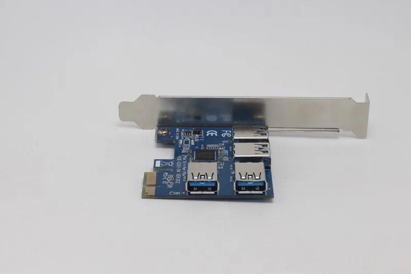 Multiplicador de Riser 1x para 4 Porta Pcie Pci-e Express Card Adaptador Hub w - 1.96ft Usb 3.0 Cabo Drop Grátis 16x - Imagem 5