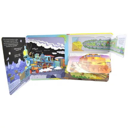 English 3d Usborne Look Inside Trains Picture Book Education Kids Child With Over 50 Flaps To Lift Hard Cover 4