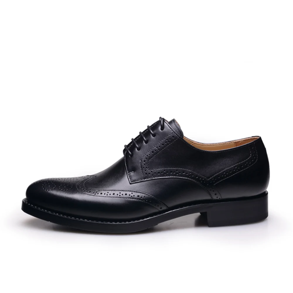Welted Zapatos Wingtip marrón Completo Elegante De Sipriks Para Negro Negro Hombre Cuero Jefe Goodyear Tan Vestir Brogue Hombres Nuevo qgCnwtxE