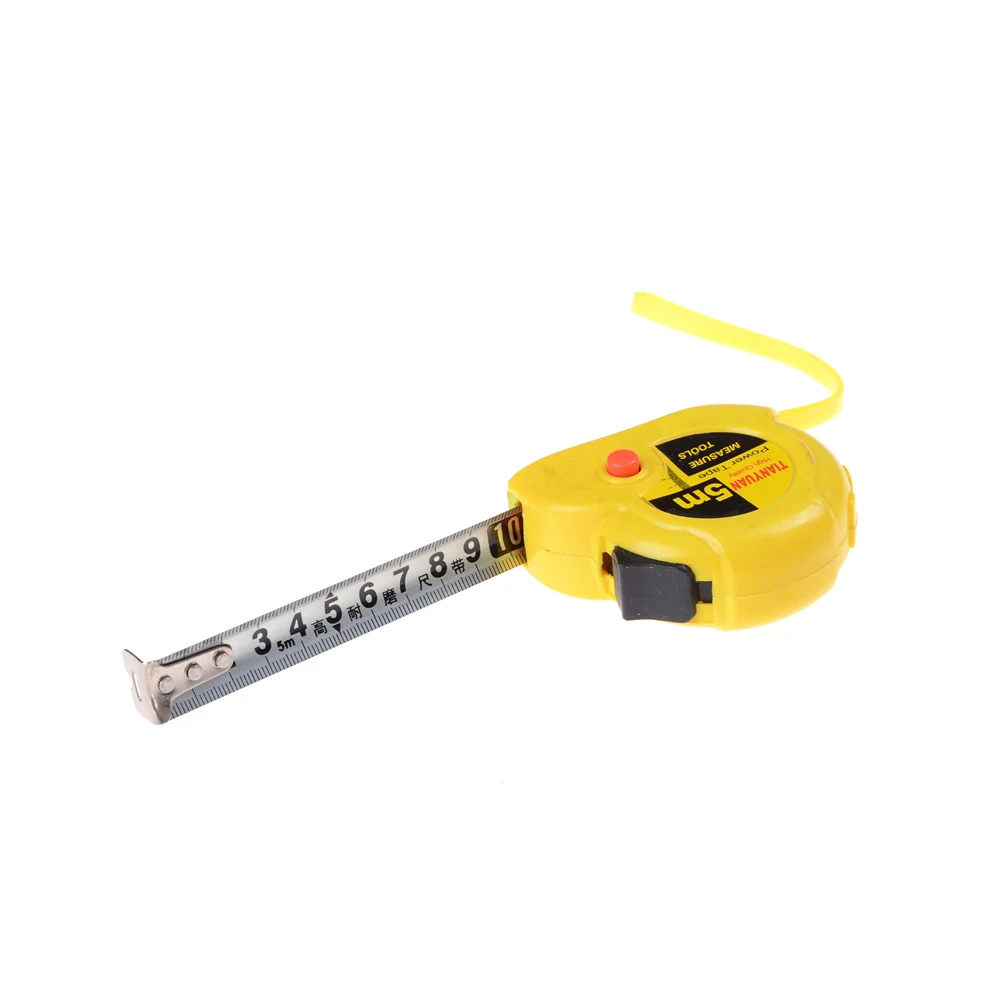 5Meter Stainless Retractable Steel Tape Measures ruler flexible Tape