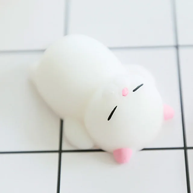 Kawaii Mini Mochi Lazy Neko Squishy Toys 2