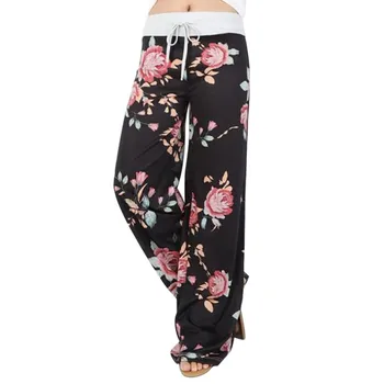 

Summer Casual Pants Floral Print Loose Trousers Leggings Pant For Women